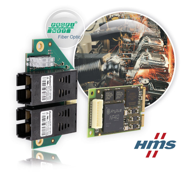 Avec la carte Mini PCIe IXXAT INpact, les PC peuvent communiquer via PROFINET IRT sur fibre optique